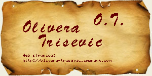 Olivera Trišević vizit kartica